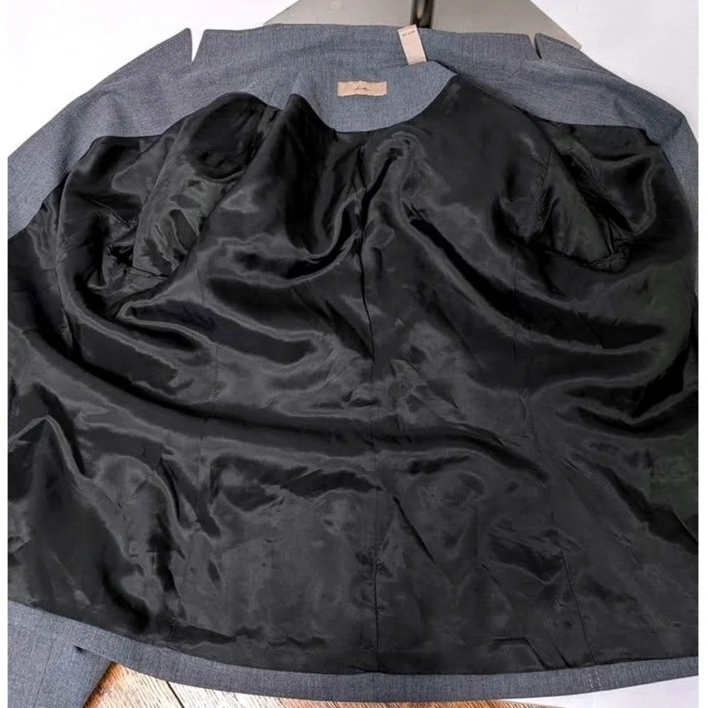 i.e. ~ Women's Charcoal Grey ~‎ Single Button Blazer Jacket ~ Size 14